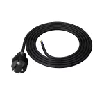 PP-40H/2M/3X1,5/H05VV-F Przewód przyłączeniowy z wtyczką prostą IP44; 3x1,5; H05VV-F; 2m; czarny