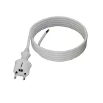 PP-40H/3M/3X1,5/H05VV-F Przewód przyłączeniowy z wtyczką prostą IP44; 3x1,5; H05VV-F; 3m; biały