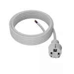 PP-40H/5M/3X1,5/H05VV-F Przewód przyłączeniowy z wtyczką prostą IP44; 3x1,5; H05VV-F; 5m; biały