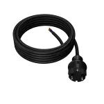 PP-40H/5M/3X1,5/H05VV-F Przewód przyłączeniowy z wtyczką prostą IP44; 3x1,5; H05VV-F; 5m; czarny