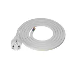 PP-40H/1,5M/3X2,5/H05VV-F Przewód przyłączeniowy z wtyczką prostą IP44; 3x2,5; H05VV-F; 1,5m; biały
