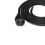 PP-40H/1,5M/3X2,5/H05VV-F Przewód przyłączeniowy z wtyczką prostą IP44; 3x2,5; H05VV-F; 1,5m; czarny