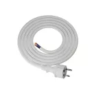 PP-40H/2M/3X2,5/H05VV-F Przewód przyłączeniowy z wtyczką prostą IP44; 3x2,5; H05VV-F; 2m; biały