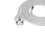 PP-40H/2M/3X2,5/H05VV-F Przewód przyłączeniowy z wtyczką prostą IP44; 3x2,5; H05VV-F; 2m; biały