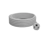 PP-40H/5M/3X2,5/H05VV-F Przewód przyłączeniowy z wtyczką prostą IP44; 3x2,5; H05VV-F; 5m; biały