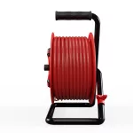 PB-PRO/D/50M/3X2,5/H05RR-F Przedłużacz bębnowy PROFESSIONAL LINE; 4x2p+Z; IP44; 16A; H05RR-F; 3x2,5; 50m; czerwony