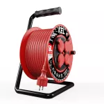 PB-PRO/D/50M/3X2,5/H05RR-F Przedłużacz bębnowy PROFESSIONAL LINE; 4x2p+Z; IP44; 16A; H05RR-F; 3x2,5; 50m; czerwony