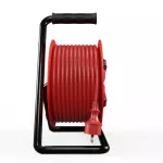 PB-PRO/D/50M/3X2,5/H05RR-F Przedłużacz bębnowy PROFESSIONAL LINE; 4x2p+Z; IP44; 16A; H05RR-F; 3x2,5; 50m; czerwony