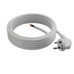 PP-50/10M/3X1,5/OMY ŻO Przewód przyłączeniowy z wtyczką kątowa UniSCHUKO; 3x1,5; OMY żo; 10m; biały