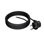 PP-50/10M/3X1/OMY ŻO Przewód przyłączeniowy z wtyczką kątowa UniSCHUKO; 3x1; OMY żo; 10m; czarny
