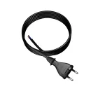 PP-21/3,8M/2X1,5/H07BQF B/ZA Przewód przyłączeniowy z wtyczką prostą IP20; 2x1,5; H07BQF; 3,8m; czarny