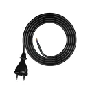 PP-21/1,5M/2X1/H05BQF B/ZAW Przewód przyłączeniowy z wtyczką prostą IP20; 2x1; H05BQF; 1,5m; czarny