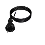 PP-21/3M/2X1/H05BQF B/ZAW Przewód przyłączeniowy z wtyczką prostą IP20; 2x1; H05BQF; 3m; czarny
