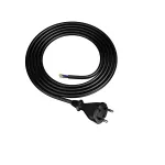 PP-21/1,5M/2X1,5/H07BQF B/ZA Przewód przyłączeniowy z wtyczką prostą IP20; 2x1,5; H07BQF; 1,5m; czarny