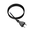 PP-21/3M/2X1,5/H07BQF B/ZAW Przewód przyłączeniowy z wtyczką prostą IP20; 2x1,5; H07BQF; 3m; czarny