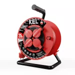 PB-PRO/S/S/25M/3X1,5/H05RR-F Przedłużacz bębnowy PROFESSIONAL LINE SCHUKO; 4x2p+Z; IP44; 16A; H05RR-F; 3x1,5; 25m; czerwony