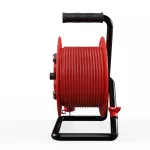 PB-PRO/S/S/25M/3X1,5/H05RR-F Przedłużacz bębnowy PROFESSIONAL LINE SCHUKO; 4x2p+Z; IP44; 16A; H05RR-F; 3x1,5; 25m; czerwony