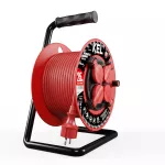 PB-PRO/S/S/25M/3X1,5/H05RR-F Przedłużacz bębnowy PROFESSIONAL LINE SCHUKO; 4x2p+Z; IP44; 16A; H05RR-F; 3x1,5; 25m; czerwony