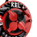 PB-PRO/S/S/25M/3X1,5/H05RR-F Przedłużacz bębnowy PROFESSIONAL LINE SCHUKO; 4x2p+Z; IP44; 16A; H05RR-F; 3x1,5; 25m; czerwony