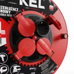 PB-PRO/D/S/30M/3X2,5/H05RR-F Przedłużacz bębnowy PROFESSIONAL LINE SCHUKO; 4x2p+Z; IP44; 16A; H05RR-F; 3x2,5; 30m; czerwony