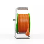 PB-ST/M/15M/3X1/H05VV-F Przedłużacz bębnowy ECO LINE, 4x2p+Z, 10A, 2300W, przewód 3x1mm H05VV-F; 15m; pomarańczowy