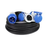 PS-CMP3M/44/5,0M/3X2,5/H05RR-F Adapter redukcja CAMPING Przejściówka 16A 3P 3X 230V EXTREM 3X2,5 H05RR-F  5 M IP44