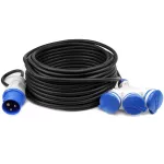 PS-CMP3M/44/20M/3X2,5/H05RR-F Adapter redukcja CAMPING Przejściówka 16A 3P 3X 230V EXTREM 3X2,5 H05RR-F  20 M IP44