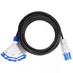 PS-CMP3M/44/20M/3X2,5/H05RR-F Adapter redukcja CAMPING Przejściówka 16A 3P 3X 230V EXTREM 3X2,5 H05RR-F  20 M IP44