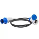 PS-CMP1M/44/1,5M/3X2,5/H05RR-F Adapter redukcja CAMPING Przejściówka 16A 3P 1X 230V EXTREM 3X2,5 H05RR-F  1,5 M IP44