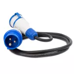 PS-CMP1M/44/3,0M/3X2,5/H05RR-F Adapter redukcja CAMPING Przejściówka 16A 3P 1X 230V EXTREM 3X2,5 H05RR-F  3 M IP44