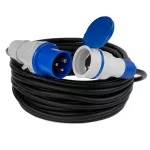 PS-CMP1M/44/5,0M/3X2,5/H05RR-F Adapter redukcja CAMPING Przejściówka 16A 3P 1X 230V EXTREM 3X2,5 H05RR-F  5 M IP44