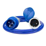 PS-CMP1M/44/1,5M/3X2,5/H07BQ-F Adapter redukcja CAMPING Przejściówka 16A 3P 1X 230V EXTREM 3X2,5 H07BQ-F  1,5 M IP44
