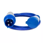 PS-CMP1M/44/3,0M/3X2,5/H07BQ-F Adapter redukcja CAMPING Przejściówka 16A 3P 1X 230V EXTREM 3X2,5 H07BQ-F 3 M IP44
