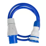 PS-CMP1M/44/3,0M/3X2,5/H07BQ-F Adapter redukcja CAMPING Przejściówka 16A 3P 1X 230V EXTREM 3X2,5 H07BQ-F 3 M IP44