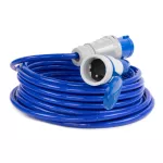 PS-CMP1M/44/5,0M/3X2,5/H07BQ-F Adapter redukcja CAMPING Przejściówka 16A 3P 1X 230V EXTREM 3X2,5 H07BQ-F 5 M IP44