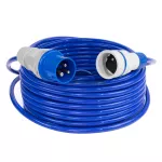PS-CMP1M/44/20M/3X2,5/H07BQ-F Adapter redukcja CAMPING Przejściówka 16A 3P 1X 230V EXTREM 3X2,5 H07BQ-F  20 M IP44