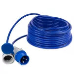 PS-CMP1M/44/20M/3X2,5/H07BQ-F Adapter redukcja CAMPING Przejściówka 16A 3P 1X 230V EXTREM 3X2,5 H07BQ-F  20 M IP44