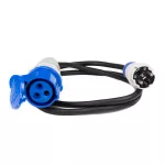 PS-CMP1Z/44/1,5M/3X2,5/H05RR-F Adapter redukcja CAMPING CEE 16A 3P X1 230V EXTREM  3X2,5 H05RR-F 1,5 M IP44