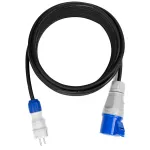 PS-CMP1Z/44/5,0M/3X2,5/H05RR-F Adapter redukcja CAMPING CEE 16A 3P X1 230V EXTREM  3X2,5 H05RR-F 5 M IP44