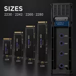 Qoltec Obudowa | kieszeń do dysków  M.2 SSD | NVME | PCI-E | USB-C