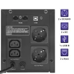 Qoltec Zasilacz awaryjny UPS Line Interactive | Monolith | 1500VA | 900W | LCD | USB | RJ45