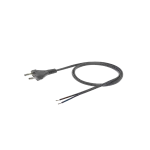 Przewód przyłączeniowy z zalewaną wtyczką płaską srebrny PVC 250V~/2,5A 2x0,5mm² - 2m S-13-0,5-2-14