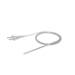 Przewód przyłączeniowy z zalewaną wtyczką płaską transparentny PVC 250V~/2,5A 2x0,75mm²- 2m S-13-0,75-2-0