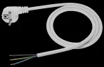 Przewód przyłączeniowy z zalewaną wtyczką kątową UNISCHUKO biały 250V~/10A PVC 3x1mm² - 6m PZ1-06-1