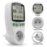 Qoltec Watomierz Licznik zużycia energii PM0627 z historią pomiaru| 3680W | 16A | LCD