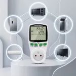 Qoltec Watomierz Licznik zużycia energii PM0627 z historią pomiaru| 3680W | 16A | LCD