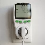 Qoltec Watomierz Licznik zużycia energii PM0627 z historią pomiaru| 3680W | 16A | LCD
