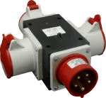 Rozgałęźnik z wtykiem 3x32A 5P 400V wtyk 32A 5P 400V IP44
