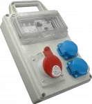Mini rozdzielnica ROS 8 z wyłącznikiem różnicowo-prądowym i zabezpieczeniami 6x16A 250V RCCB 40A 3xMCB 16A 1P-C 8M Pg21 IP44