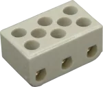 Ceramiczna złączka oświetleniowa 3 złączki 4 mm2